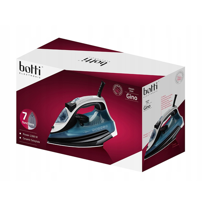 Парова праска електрична Gino 2200W - BOTTI SL-2283