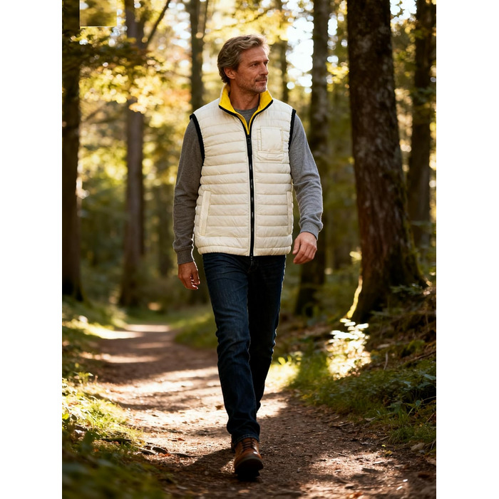 Чоловіча степкова жилетка Krumba для зими: тепла жилетка з утеплювачем для прогулянок, вихідних та активного відпочинку (XXL, Колір: Колір не вказано)