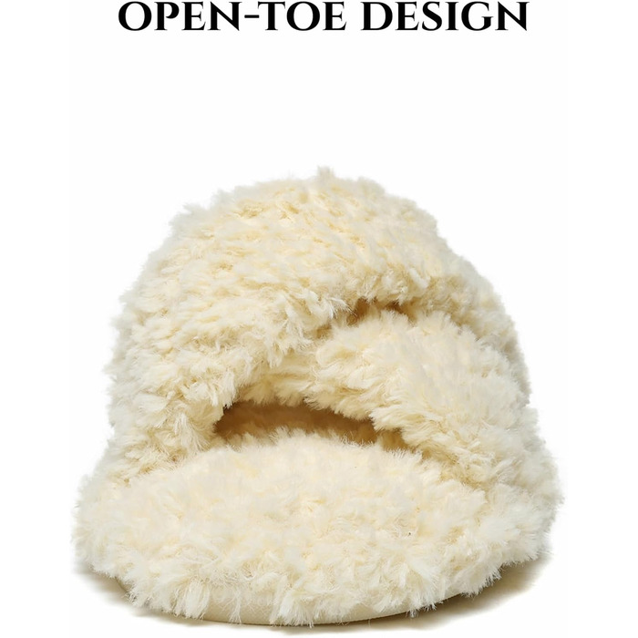 Жіночі плюшеві домашні тапочки SMajong, зимові, теплі, м'які, з антиковзким покриттям, зручні, з підкладкою, слайдери, 36/37 EU, бежевий