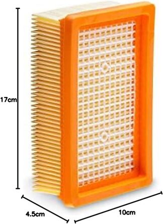 Фільтр для пилососа Kärcher (WD3, WD2, WD1, MV3, MV2, A, K, KNT, NT, SE, VC) – замінник 6.414-552.0 – 3 круглі фільтри + 3 кришки-гвинти для алергіків проти дрібного пилу та запахів (1x WD4)