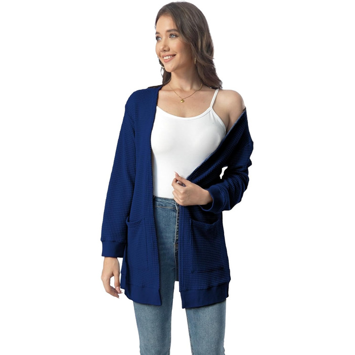 Кардиган чоловічий Daen Langar з відкритим передом, темно-синій (3XL)