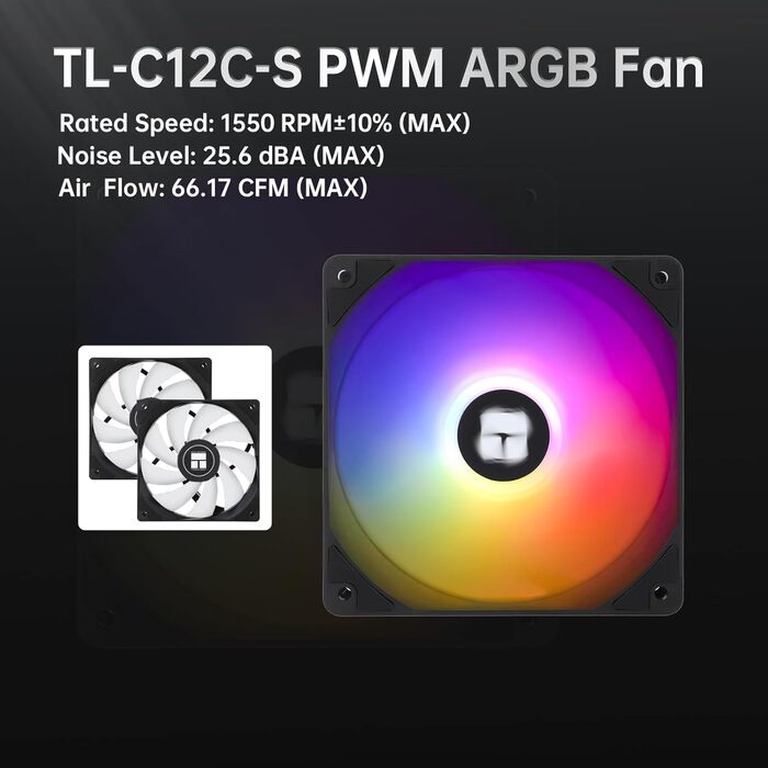 THERMALRIGHT Peerless Assassin 120 SE ARGB: Кулер для CPU з RGB підсвічуванням, 120мм, 6 heatpipes, AM4/AM5, LGA 1700/1851