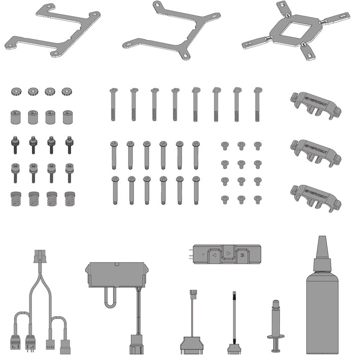ENERMAX LIQMAXFLO 240 - Рідинний кулер для CPU з RGB підсвічуванням (LGA 1700, 1200, AM5, AM4) - Енермак