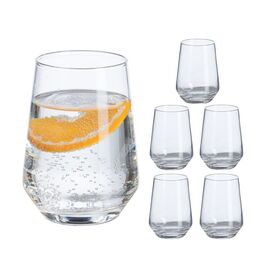 Relaxdays Set of 6 Decorative Drinking Glasses