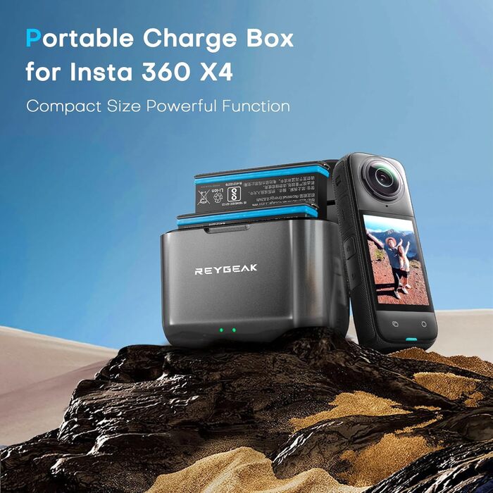 Акумулятор Insta360 X4 + Зарядний пристрій (2 шт) 2500mAh