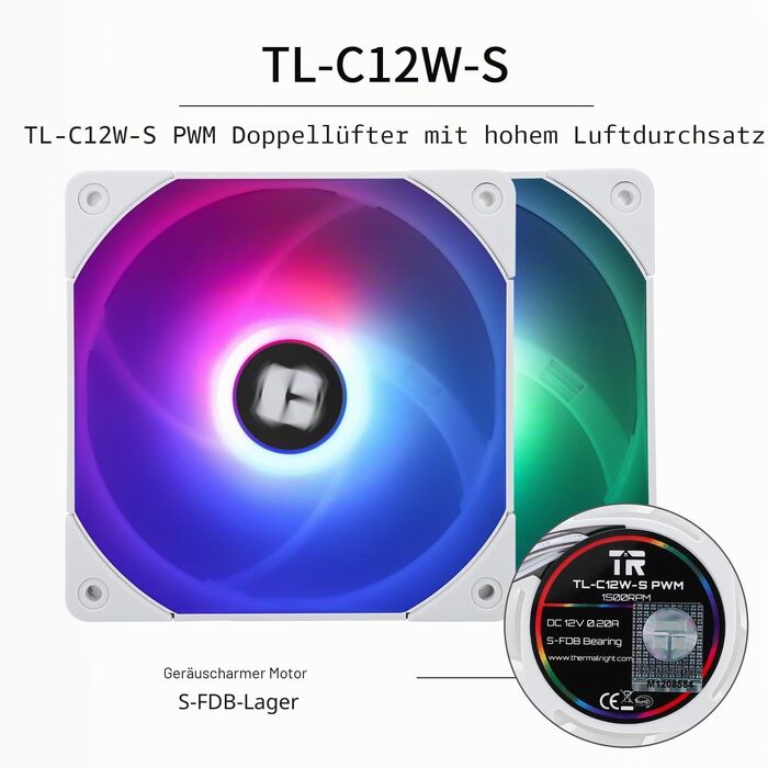 Кулер для процесора Thermalright Peerless Assassin 120 SE White ARGB, 6 теплових трубок, 2 вентилятори 120мм PWM, для AMD AM4/AM5, Intel LGA 1700/1200/115x/2011