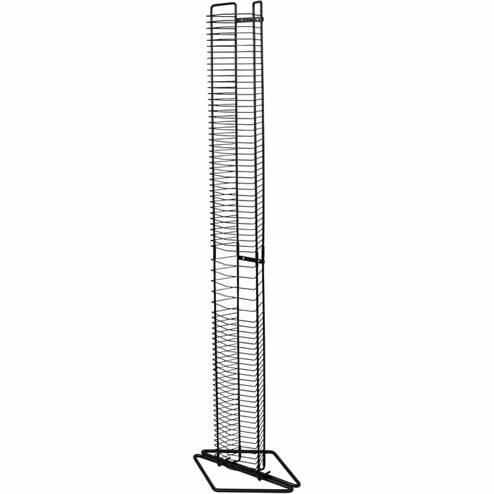 Atlantic Onyx Wire CD Tower – Holds 80 CDs in Matte Black Steel PN 1248