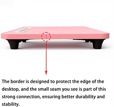 Стіл-підставка для ноутбука на ліжко - Laptoptisch 48 x 30 см, сірий/червоний, для їжі, читання, роботи