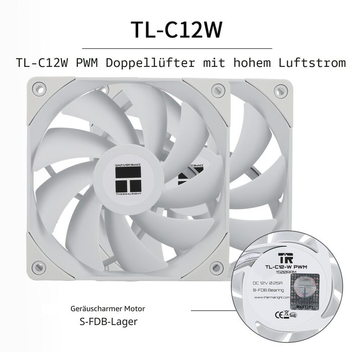 Кулер для процесора Thermalright Peerless Assassin 120 (PA 120 White) — 6 теплових трубок, 2 вентилятори 120мм PWM TL-C12, AGHP, для AMD AM4/AM5, Intel 1700/1200/115x/2011, білий