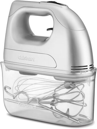 Cuisinart Power Advantage 7-Speed Hand Mixer | Whisk | Dough Hooks | Stainless Steel Beaters | 7 Speeds | 200W Motor | Detachable Storage Case | Electric Hand Mixer for All Hand Mixing - Power Advantage
