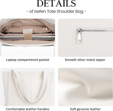 Сумка жіноча шкіряна befen Shopper для ноутбука 14