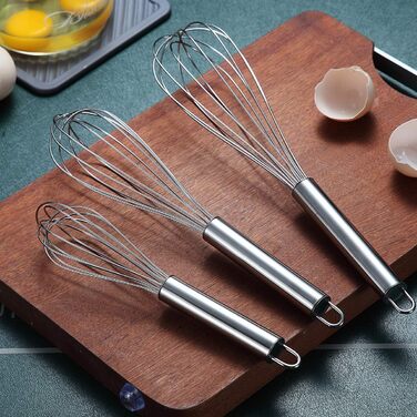 Набір міксерів Kyraton з нержавіючої сталі (3 шт.) 8', 10', 12' - для кухні, приготування їжі, збивання