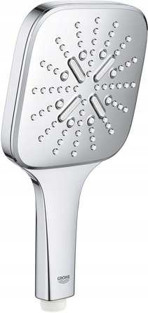 Душова лійка Grohe Rainshower квадратна, срібляста, 3-функціональна