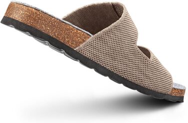 Giesswein Merino Slides жіночі - Шльопанці з ергономічною устілкою з корку - Комфортні сандалі з регульованими ремінцями з ажурного трикотажу - Домашні капці з мериносовою устілкою 39 EU Sandmelé