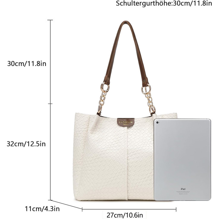 Сумка жіноча Unisoul Shopper - елегантна сумка через плече з екошкіри для офісу та подорожей, чорна