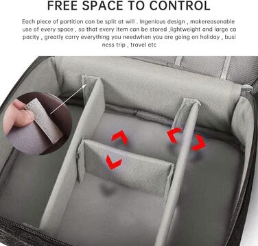 Органайзер для кабелів та аксесуарів XCWTBL: водонепроникний кейс для подорожей з 3 відділеннями