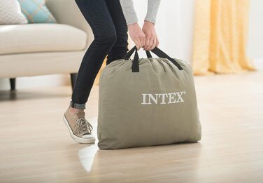 Надувний матрац Intex Twin Comfort Elevated з Fiber-TECH для гостей, 99х191х22 см