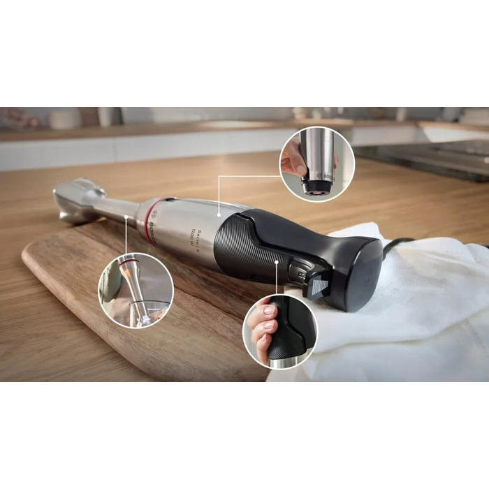 Занурювальний блендер Bosch ErgoMaster Series 6 MSM6M830 з подрібнювачем 0,5 л та місткістю