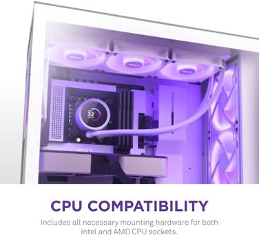 NZXT Kraken: Система водяного охолодження CPU з LCD-дисплеєм – 240 RGB (білий)