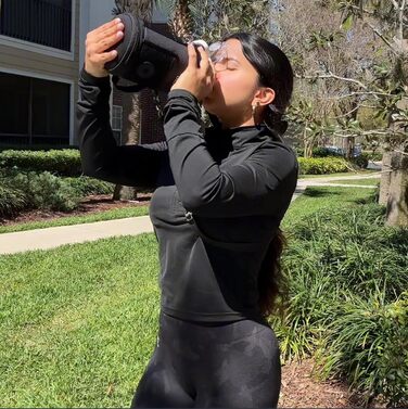 GiNT Термопляшка з нержавіючої сталі для собак та людей, 3-в-1, з мисками та сумкою, вилка-поїльник, для подорожей, прогулянок, кемпінгу, авто (Зелена)