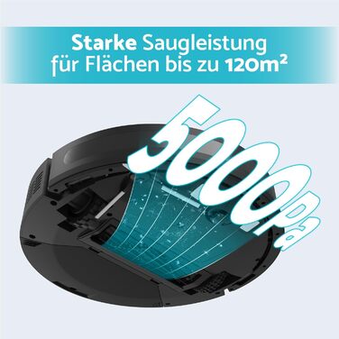 Робот-пилосос Aeco VacuBot з функцією миття підлоги (5000Pa, навігація лазером, до 160хв роботи, пульт, додаток)