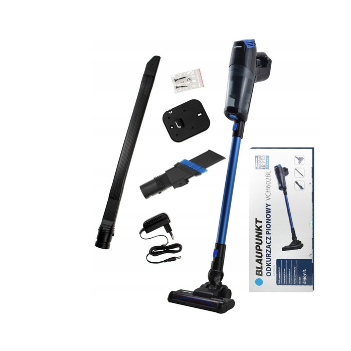 Вертикальний пилотяг Blaupunkt VCH602BL, 0,7 л, 22,2 В, 135 Вт, LED-підсвітка