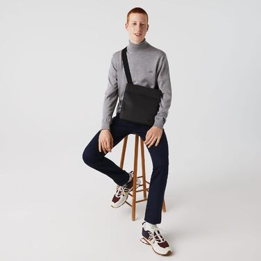 Чоловіча сумка Lacoste Klassische на плече, чорна