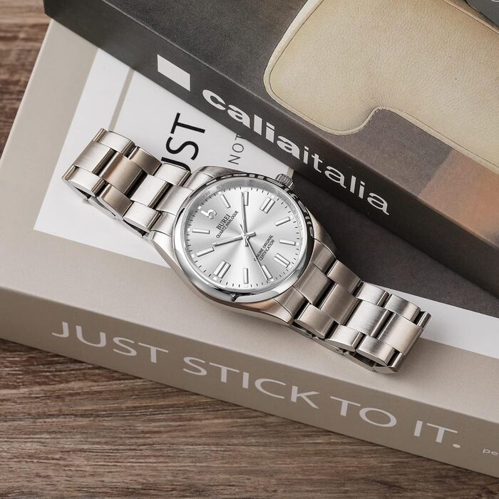 Годинник чоловічий BUREI срібний аналоговий кварцовий годинник на зап'ясті з нержавіючої сталі для чоловіків. Елегантний, класичний дизайн, білий та срібний колір.