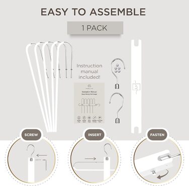 Дві дерев'яні вішалки для одягу Moralve - економія місця, для шафи, підійдуть для джинсів та шарфів