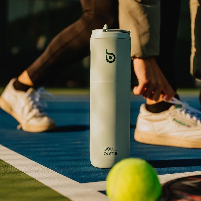 BOTTLE BOTTLE Insulated Stainless Steel Water Bottle 750 ml with Straw, Lid & Handle – Leak-Proof, BPA-Free, Double-Walled – Ideal Water Bottle for Sports, Travel & Fitness (Green)