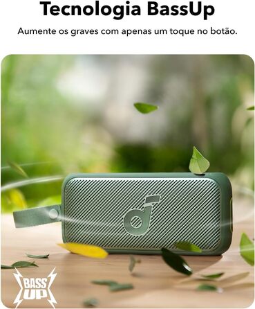 Soundcore Motion 300: Бездроковий портативний Bluetooth-динамік з BassUp, SmartTune, 30W, 13 годин, IPX7, для саду, кемпінгу та подорожей (зелений)