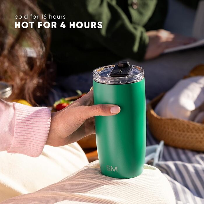 Термокружка Simple Modern Voyager 470 мл Almond Birch з кришкою | Зігріваючий нержавіючий сталевий горнятко для кави | Подарунок для жінок та чоловіків