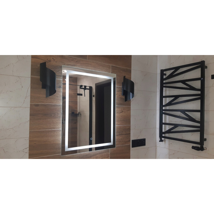 LED-дзеркало у ванну кімнату 100x110 з сенсорним перемикачем