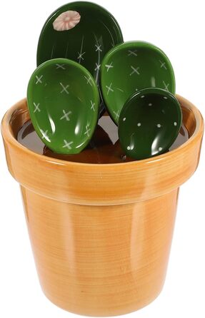 1 Cactus Spoon Measuring Spoons Flour Milk Coffee Salt Kitchen Measuring Cactus Figure Measuring Food-Grade Measuring Spoons Measuring Cup And Tl Ceramic Kitchen Utensils Coffee Beans