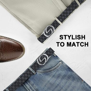 Чоловічий шкіряний ремінь ITIEZY з вінтажним принтом, автоматична застібка, 35 мм, регульований, для ділового костюма