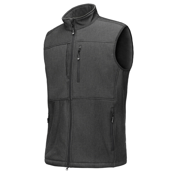 Чоловіча жилетка Softshell 33,000ft: водонепроникна, без рукавів, з флісовою підкладкою, темно-сіра