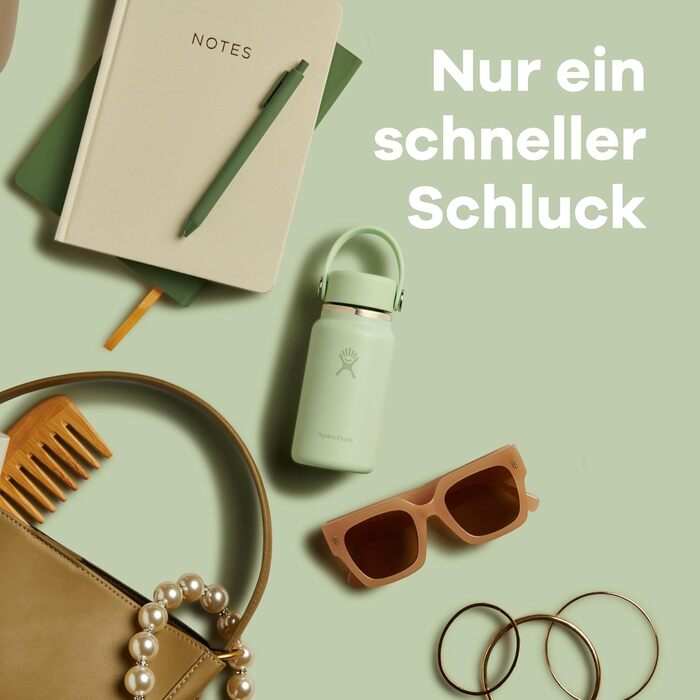 Термос Hydro Flask Micro 200 мл – ізольована міні-пляшка, не протікає, зберігає напої холодними/гарячими до 7 годин, компактний, міцний (Алое)