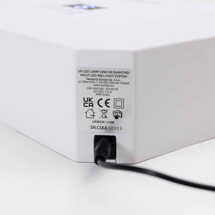 LED+UV лампа Semilac Diamond Collection 24W, біла