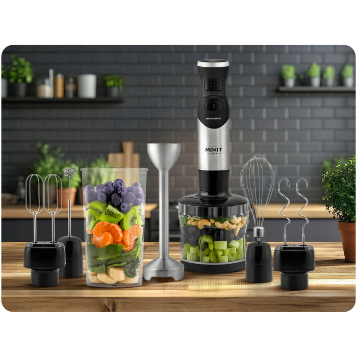 Ручний блендер Berdsen BD-753 1500W з титановими ножами, 6 в 1