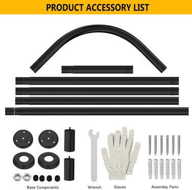 Штанга для душу L-подібної форми, регульована, 75-170 см, нержавіюча сталь, кут, чорний колір, з кільцями для душу, для ванної кімнати, ванни, роздягальні