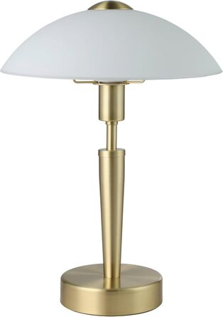 Настільна лампа EGLO Solo 1 з торшером, матеріал сталь, колір мідний матовий, скляний плафон, патрон E14, з сенсорним диммером