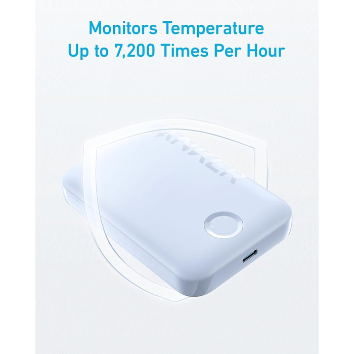 Anker PowerCore Magnetic 5K: Бездротова батарея 5000mAh для iPhone 17/16/15/14/13/12 (фіолетовий)