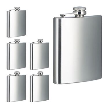 Relaxdays Flask Set of 6, 200ml