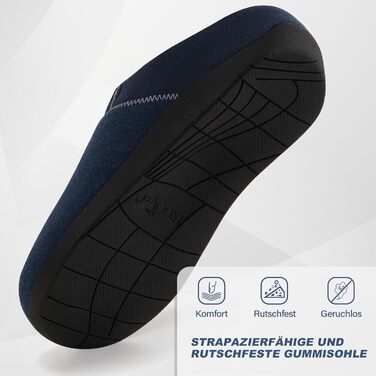 ERGOfoot Тапочки ортопедичні антиковзкі з підтримкою склепіння стопи, сині (37 EU), для жінок та чоловіків