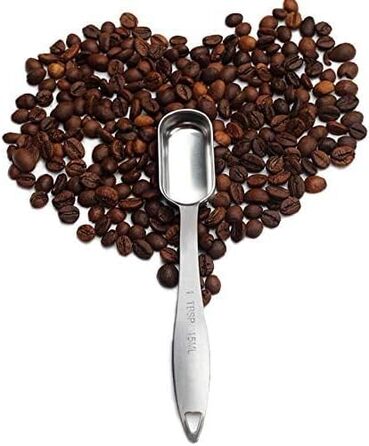 Shovel spoon set, 6-piece, stainless steel measuring spoons, slim measuring teaspoon set, measuring cups, for dry and liquid ingredients, spices, sugar, coffee, kitchen scale, kitchen.