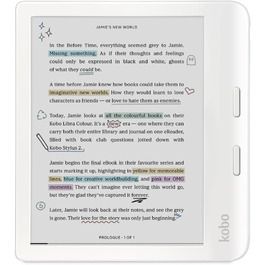 Kobo Libra Color: eReader з 7-дюймовим кольоровим екраном E Ink Kaleido™ 3, водостійкий, з підтримкою аудіокниг, білий