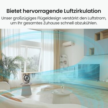 SwitchBot USB вентилятор для столу: тихий, акумуляторний, 4 режими, таймер, сумісний з Alexa/Google/Siri