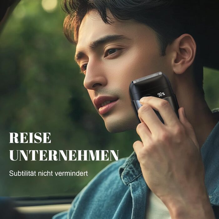 Електричний чоловічий верстат для гоління Dyoonoer з LED-дисплеєм, фольєвий верстат, IPX7 вологостійкий, 3 гнучкі леза, USB-C зарядний пристрій для обличчя та бороди - D/B/71dB