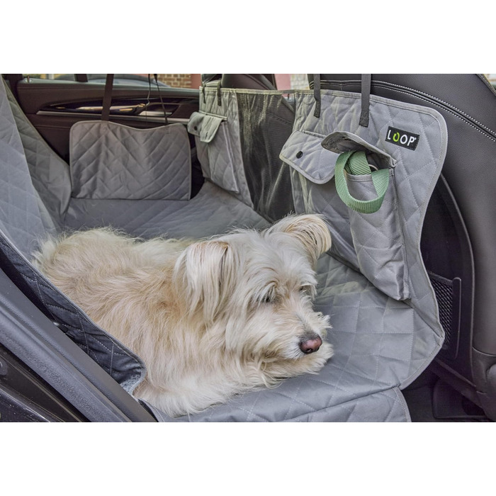 Ремінь безпеки для собак Loop на заднє сидіння авто, з карабіном, регульована довжина 60-80 см, аксесуар до килимка для собак Loop-SR1000