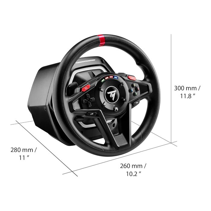 Рульове колесо Thrustmaster T128 з Force Feedback та магнітними педалями, Xbox Series X|S, Xbox One, PC